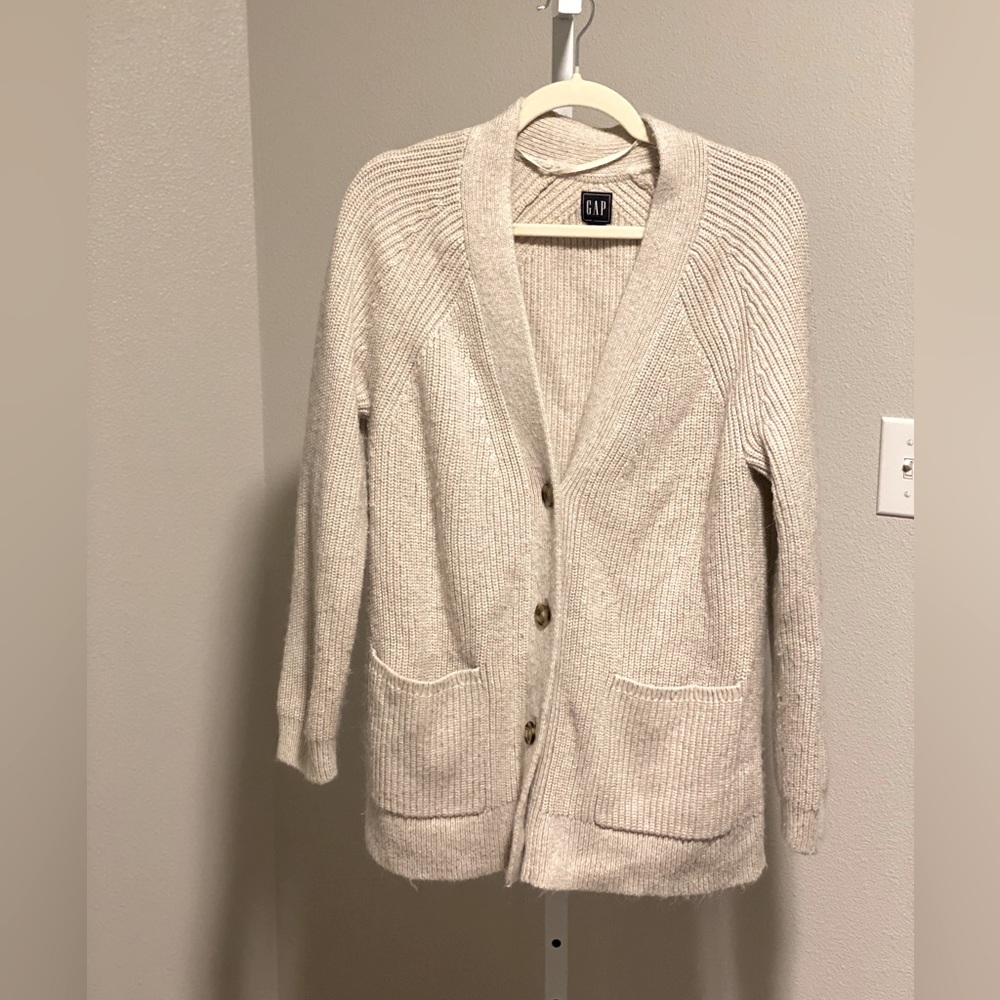 GAP Cream Women's Cardigan Grandpa Sweater Large